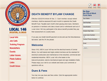 Tablet Screenshot of ibew146.com